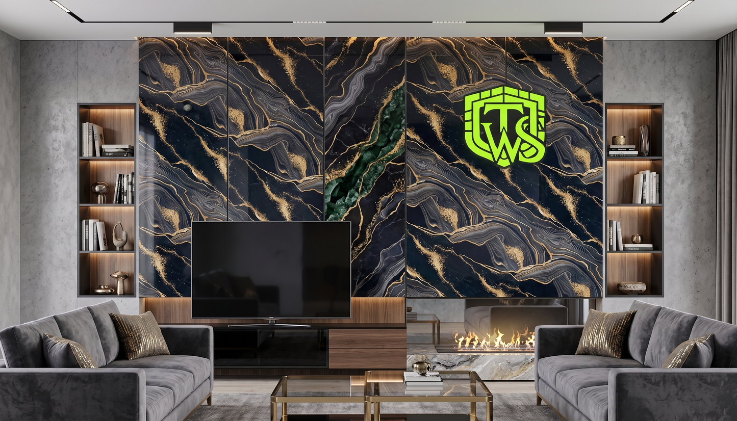 WaterProof UV Self-Adhesive Marble Wall Stickers