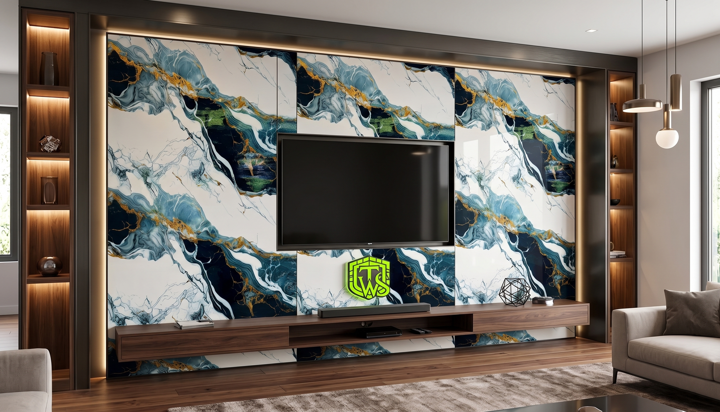 WaterProof UV Self-Adhesive Marble Wall Stickers