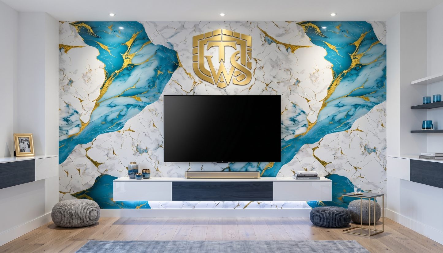 WaterProof UV Self-Adhesive Marble Wall Stickers